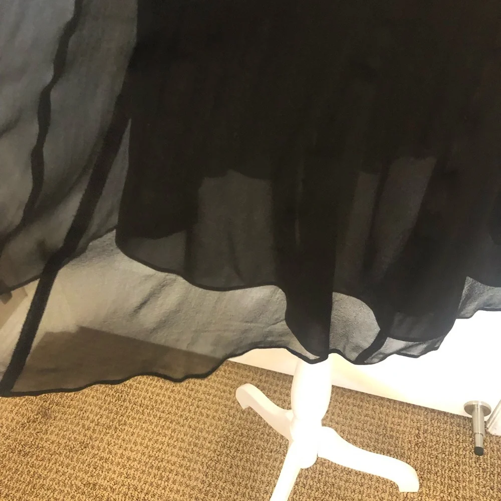 BETSEY JOHNSON slip dress. Satin on top chiffon on bottom. Sexy and cute Sz 4 - Picture 5 of 13